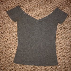 Off the shoulder crop top